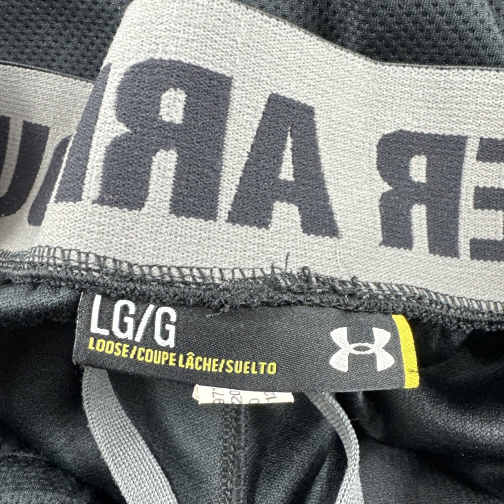 Under Armour Sweatpants Mens L Joggers Black Loose Drawstring Stretch Pants - Picture 3 of 7